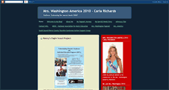 Desktop Screenshot of mrswashington2010carlarichards.com